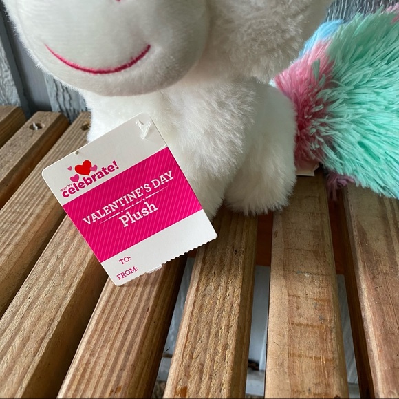 NWT Unicorn Plush Fluffy Tail New Valentine's Day Sweetheart Kids Girls Cute - Picture 13 of 13